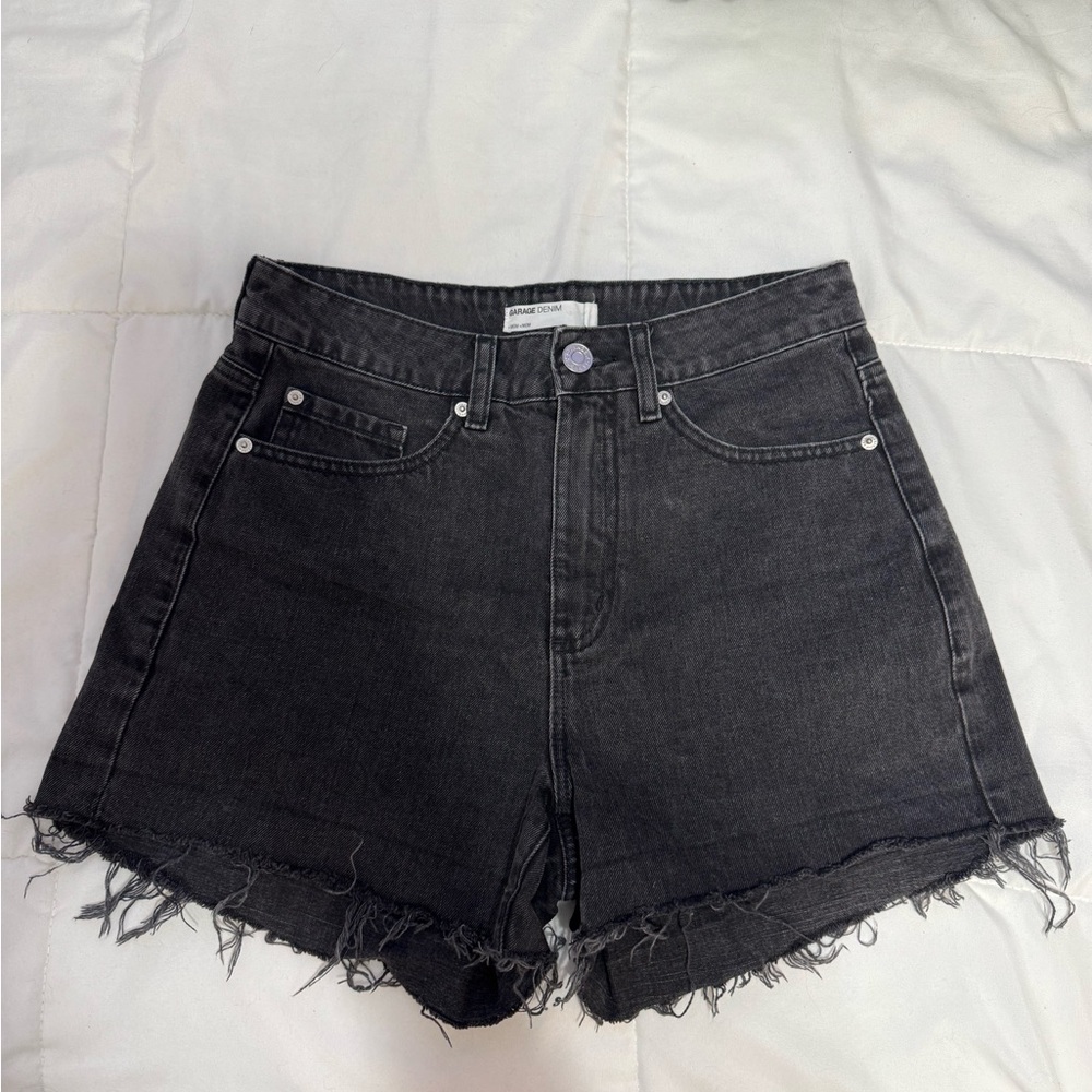Black Denim Women's Shorts